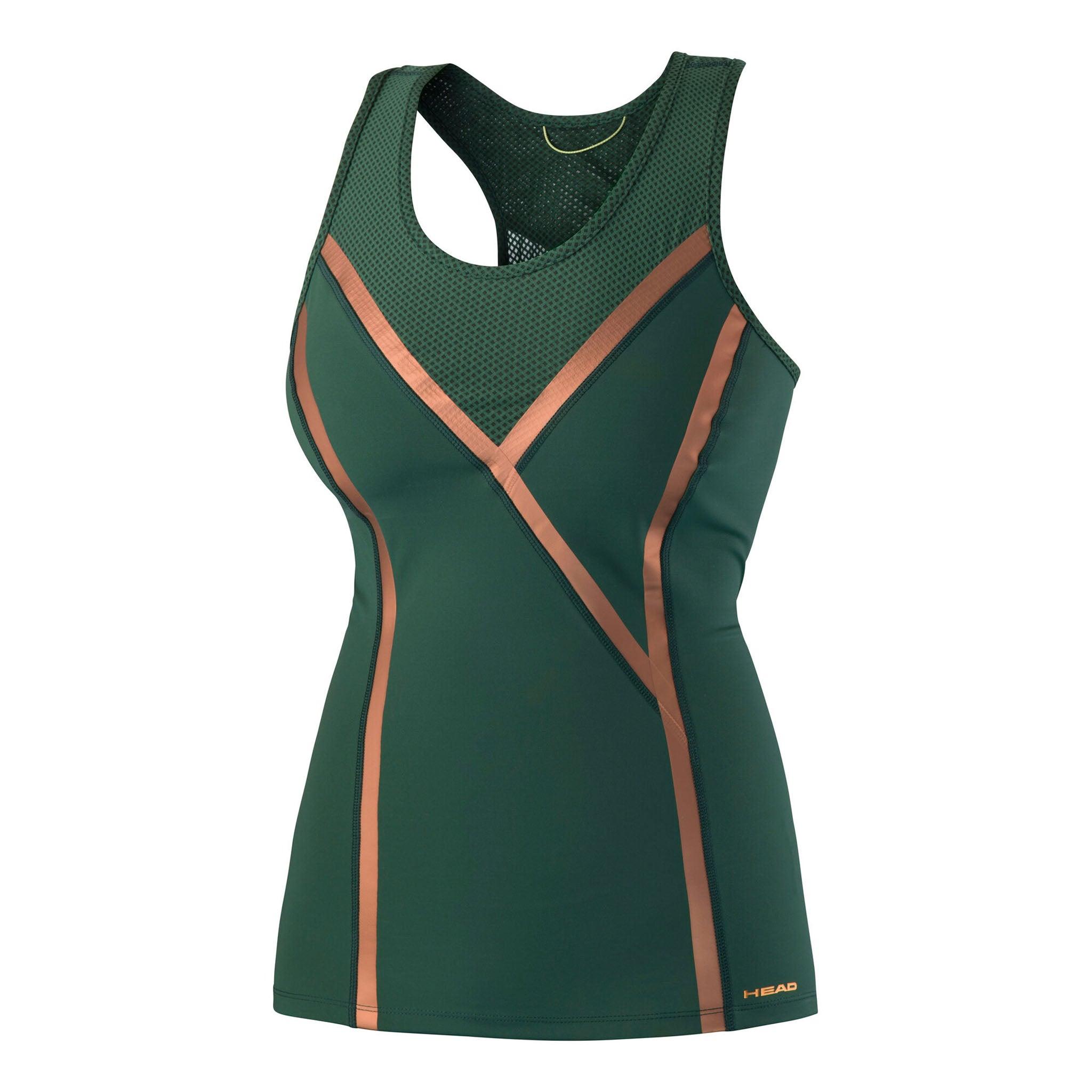 Head Performance Damen Grünes Tennis-Sporttop