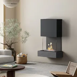 muenkel design Como [moderner Design Ethanolkamin]: Galaxy (Schiefer dunkelgrau) - Schwarz - Planika Senso
