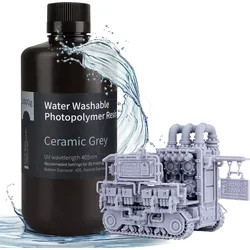 ELEGOO WWR GR - 3D Druck, Kunstharz, Wasserlöslich, keramik grau, 1 kg