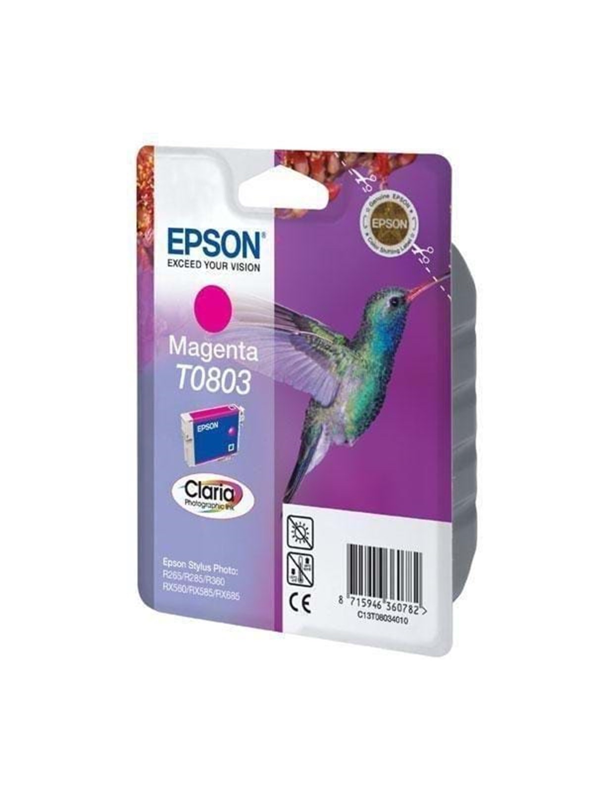 Epson T0803 - Magenta Ink - Tintenpatrone Magenta