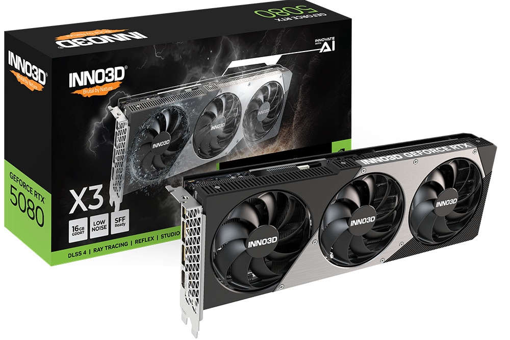 INNO3D GeForce RTX 5080 X3 Grafikkarte 16 GB