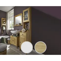 Massivholz »Country« Badezimmer Hochschrank laugenfarbig