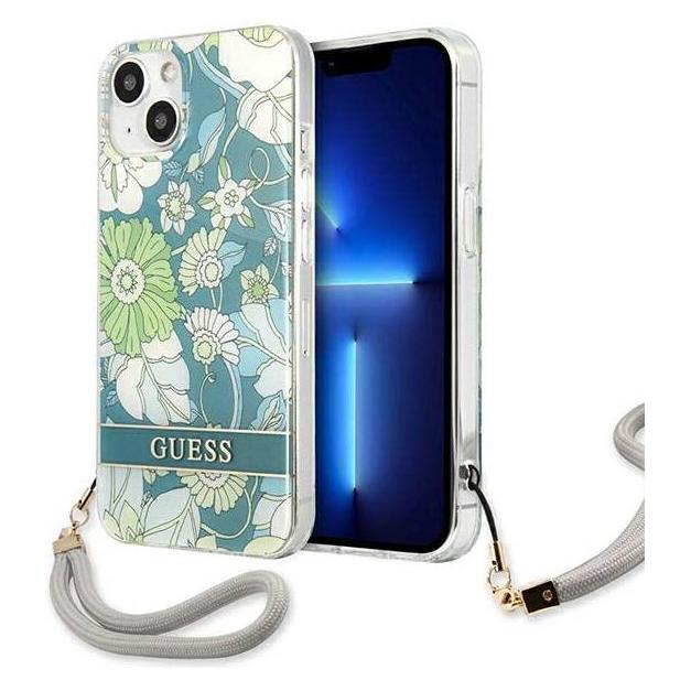 Guess GUHCP13SHFLSN iPhone 13 mini 5,4" zieloninis (Apple iPhone 13 mini) (GUE001982-0)