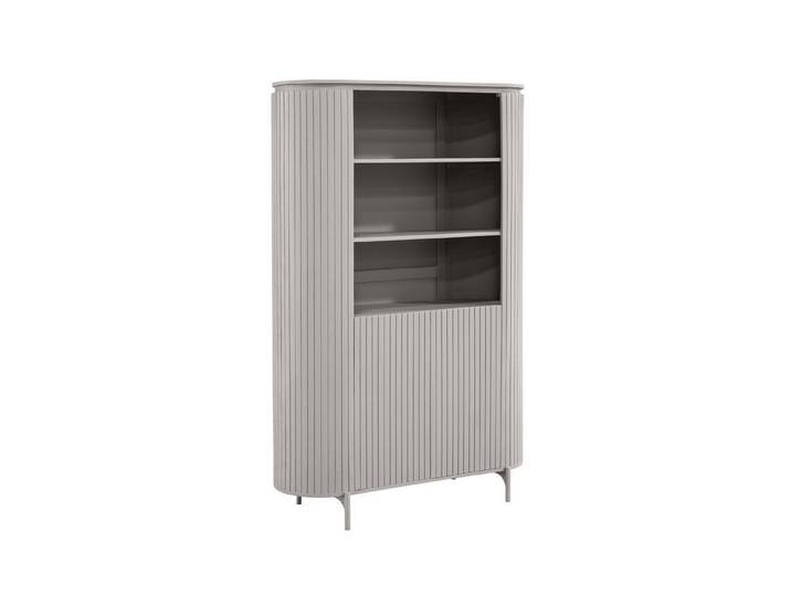 Villa Möbel Sideboard Helena (Packung, 1 St., 1 St. Wandschrank), Massiver Mangoholz-Wandschrank, Lamellendesign & abgerundete Kanten