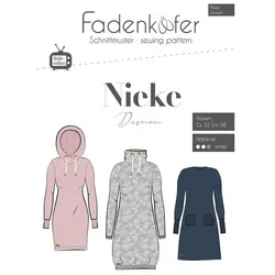 Fadenkäfer Schnitt "Sweat-Kleid Nieke" für Damen