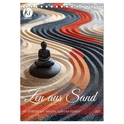 Zen aus Sand (Tischkalender 2027 DIN A5 hoch), CALVENDO Monatskalender