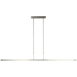 Hängeleuchte Esszimmerleuchte Pendelleuchte LED Höhenverstellbar silber dimmbar