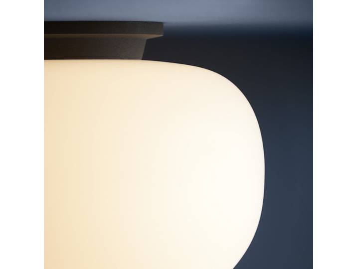 Supernate Plafonnier Ø28 Opal White/Black - FRANDSEN - Salon / séjour - Design - Verre - À ampoule unique