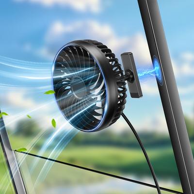 Youfap Market Magnetic USB Golf Cart Fan With 3 Speed Cooling & 360 Rotation For Outdoor Adventures Magnetic USB Golf Cart Fan With 3 Speed Cooling & 360 Rotation For Outdoor Adventures