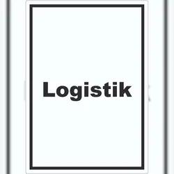 HB-Druck Logistik Aufkleber mit Text Transport Versand hochkant A9 (37x52mm)