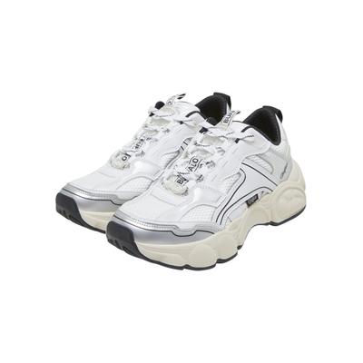 Trainingsschuh BUFFALO "Buffalo Buffalo CLD RUN JOG", Damen, Gr. 40, weiß (weiß, silber, schwarz), Kunstfaser, Schuhe