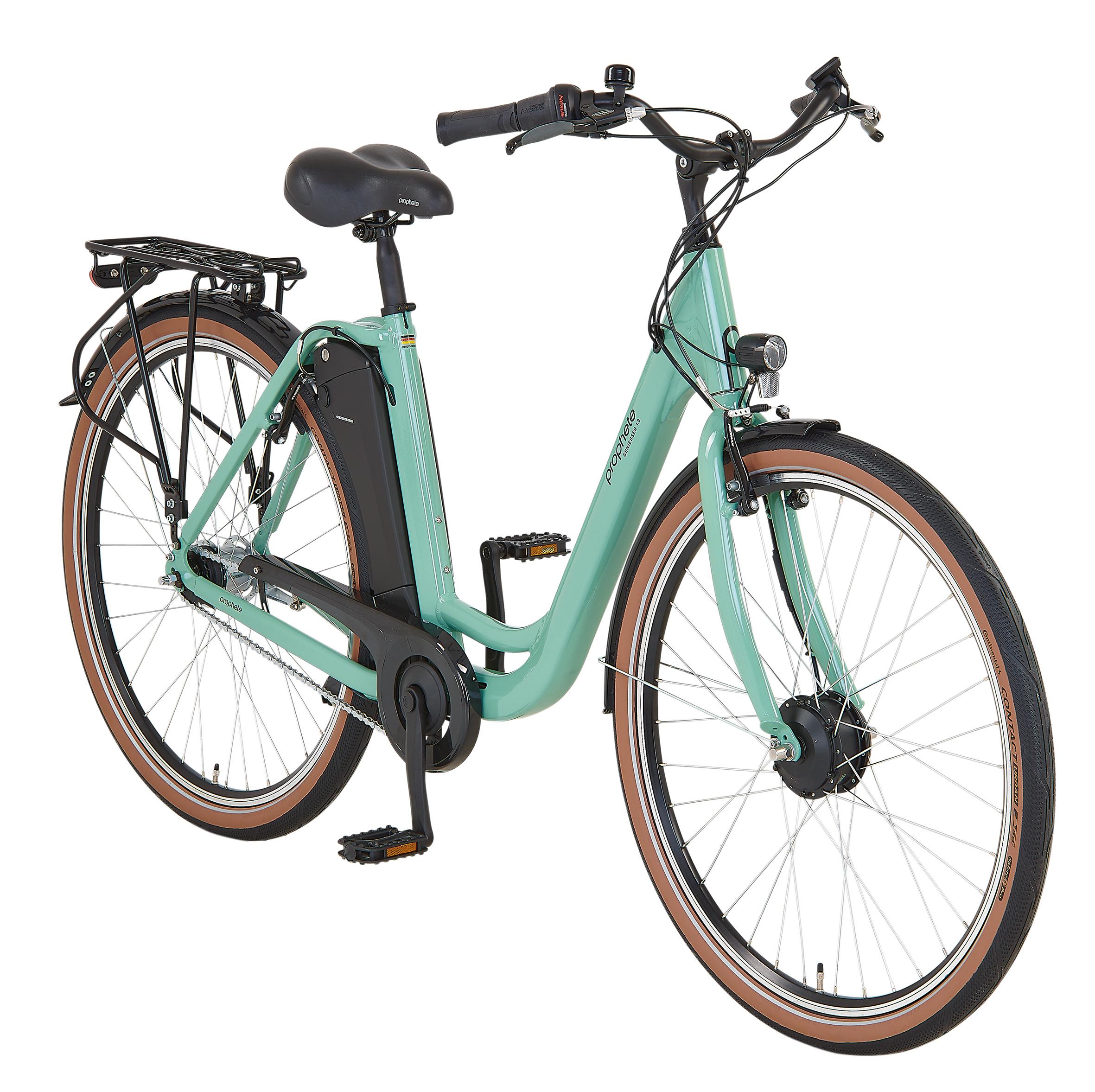 PROPHETE GENIESSER 1.9 Damen City E-Bike 28" Limited| e-novation Vorderradmotor 40 Nm, 374 Wh SideClick Akku bis 100 km, Shimano 7-Gang Nabenschaltung
