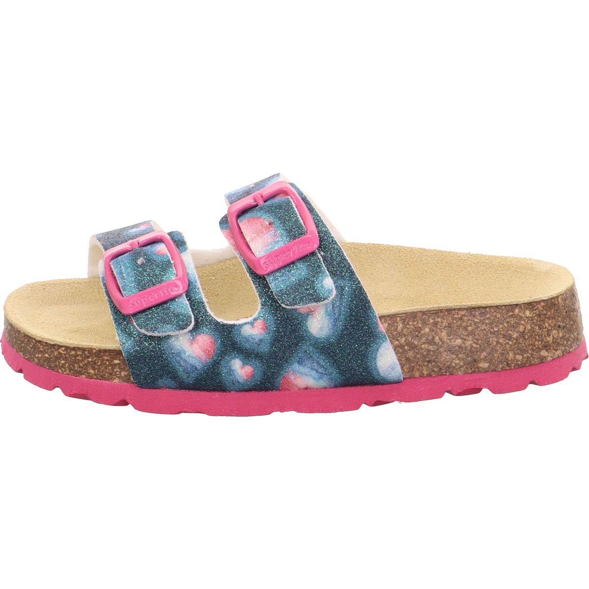 Superfit Fussbettpantoffel blau/mehrfarbig (8230) 24 1-800111-8230-24