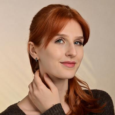 Klappcreolen ADELIA´S "Ohrringe – Klappcreole aus Edelstahl", Damen, Gr. Unisex, Edelstahl, silber (schwarz), Ohrringe Klappcreolen, Perfekt als Geschenk zum einen besonderen Tag