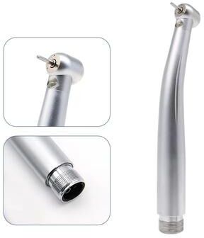 Inspired Finds LED Dental High Speed Handpiece Professional Air Turbine With Push Button & Ceramic Bearings (B2 M4) led 2 Hole