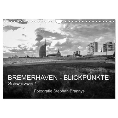Bremerhaven - Blickpunkte Schwarzweiß (Wandkalender 2027 DIN A4 quer), CALVENDO Monatskalender