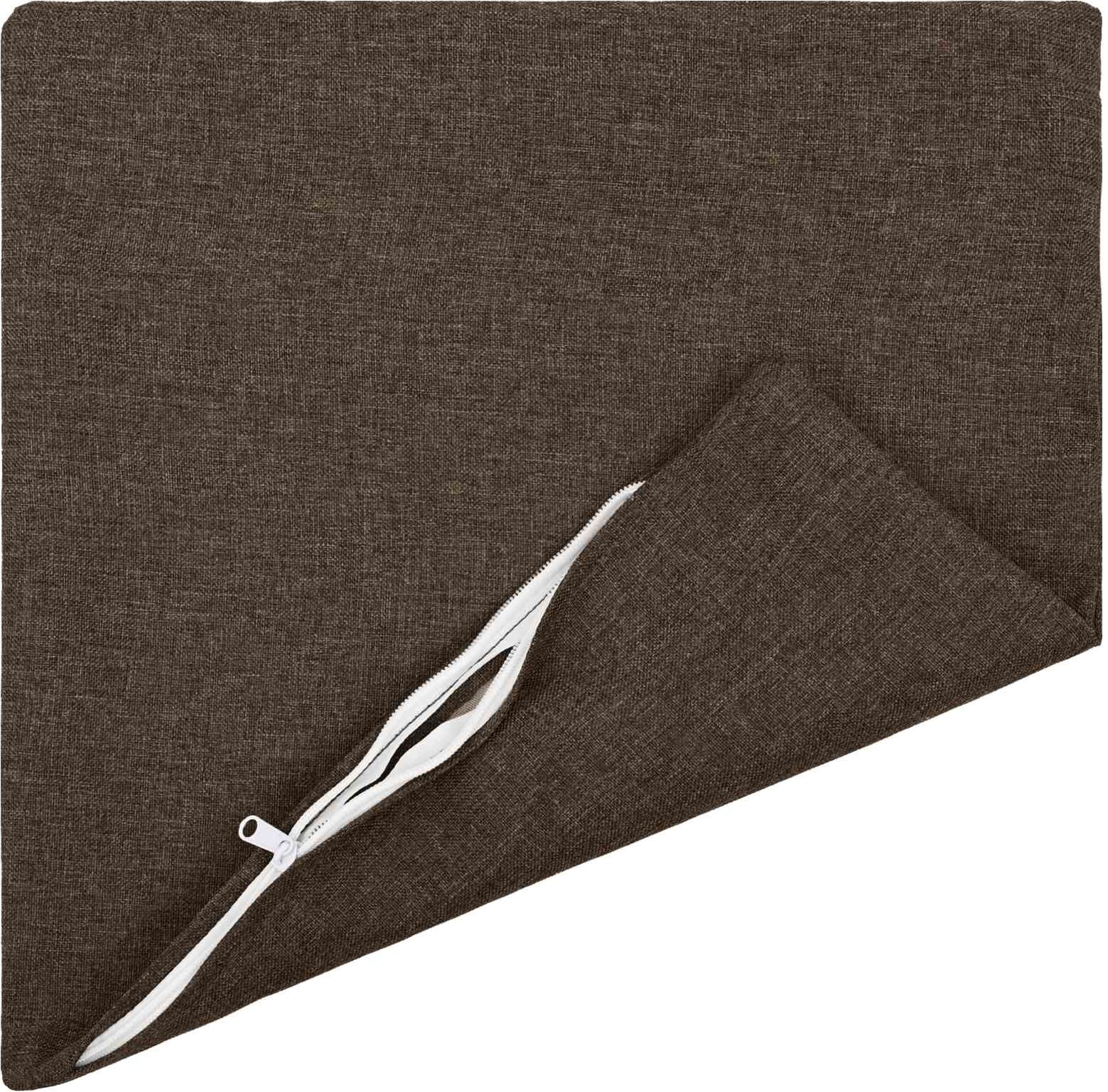 vidaXL Coussin avec oreiller HEERLEN 2 pc Taupe Tissu