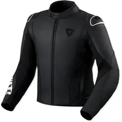 Revit Quadratic, Lederjacke perforiert - Schwarz/Weiß - 50