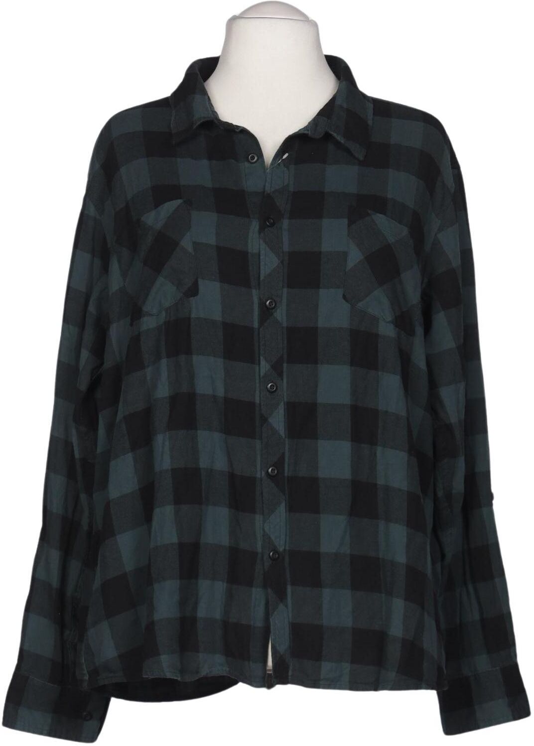 Urban Classics Damen Bluse, Grün, Gr. 4Xl, Baumwolle - Second Hand