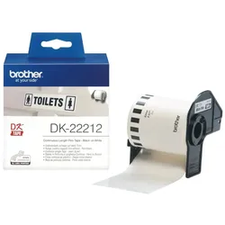 Brother DK-22212 Etiketten erstellendes Band Schwarz auf weiss