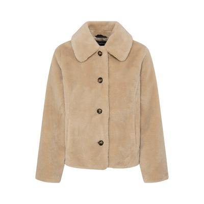 Outdoorjacke B.YOUNG "Damen Übergangsjacke BYCARLINNO", Damen, Gr. 40, beige (humus), Obermaterial: 100% Polyester PES., Jacken Outdoorjacke