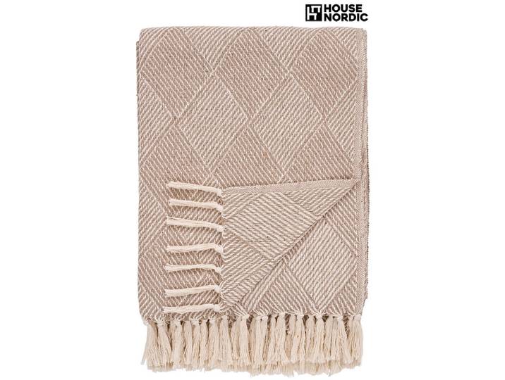 HOUSE NORDIC Decke BURSA 130x180cm taupe bedruckt