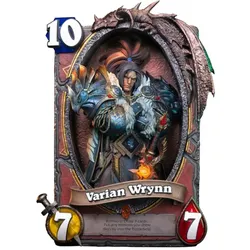 Hex Collectibles Hearthstone 3D Art Frame Statue Varian Wrynn 31 cm