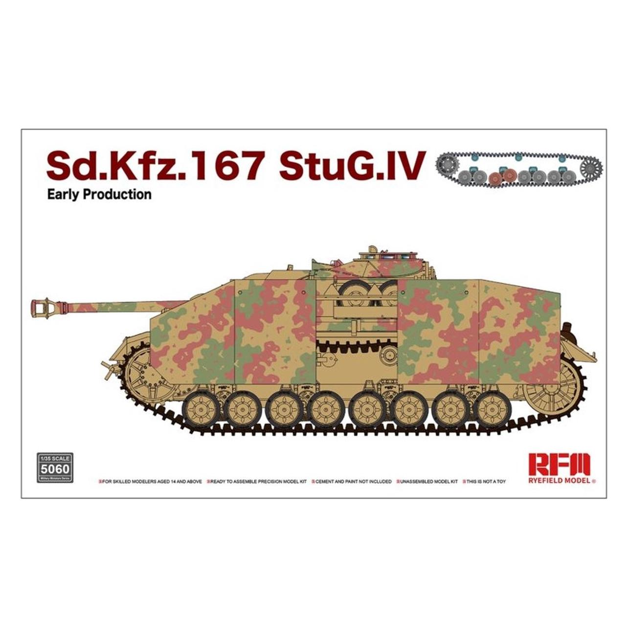 Rye Field Model Sd.Kfz.167 StuG.IV Early Production w/workable track links, without interior (5060)