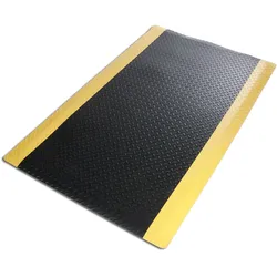 etm Anti-Ermüdungsmatte   HeavyDuty Diamond   Schwarz-gelb