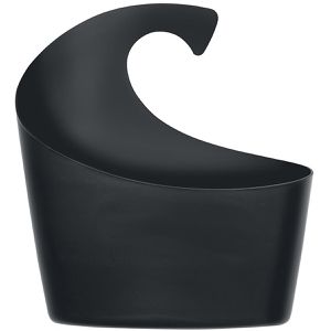 Spirella Duschablage Sydney mit Haken, schwarz, zum Aufhängen, Duschkorb, Kunststoff, 25 x 22,5 cm