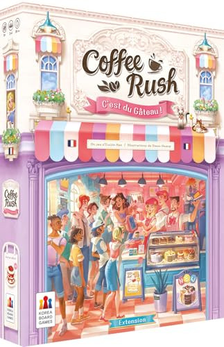 Asmodee Coffee Rush Uitbreiding Het is taart! Bordspel voor 8 jaar en ouder Franse versie
