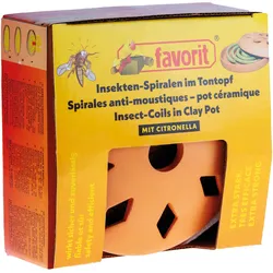 Favorit Terrakotta Räuchertopf mit zwei Citronella Moskitospiralen (3er Set)