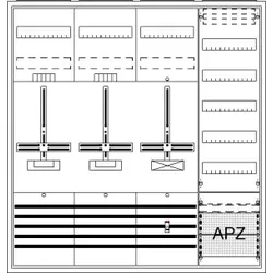 Striebel & John DA47BH Komplettschrank, Aufputz, Dreipunkt, A47 2Z1S1V5A2 2CPX054258R9999