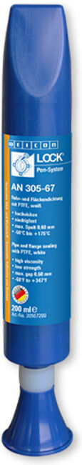 WEICONLOCK® AN 305-67 Rohr- und Flächendichtung, mit PTFE, niedrigfest, 200 ml, weiß (30567200)