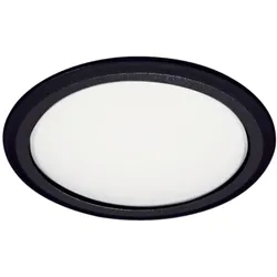 Elektra, Einbauleuchte, LED Einbauleuchte (Flächenlicht) Led-Spots ø 62 mm neutralweiss schwarz (Kunststoff)