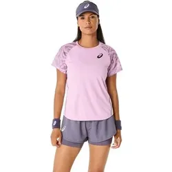 ASICS Damen T-Shirts/Tanks ku.Arm Da GAME SS TOP, Größe L in Lila Lila