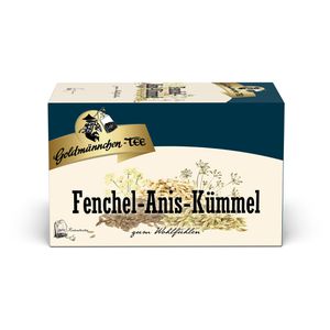 Goldmännchen Tee Fenchel-Anis-Kümmel, Kräutertee, 40 g, 20 Beutel