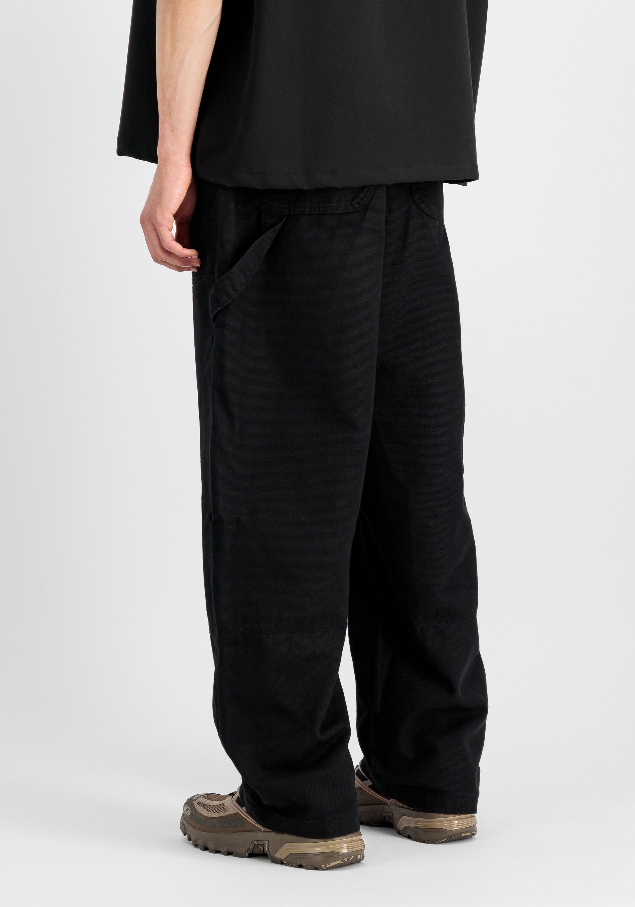 Cargohose ALPHA INDUSTRIES "Carpenter Pant", Herren, Gr. 30, Normalgrößen, schwarz, Obermaterial: 100% Baumwolle, Hosen Cargohose