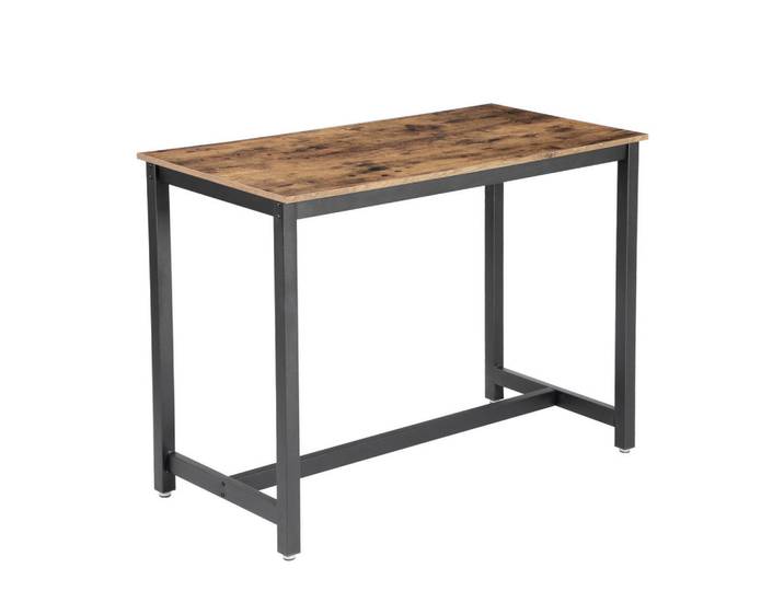 Boxxx Bartisch, Braun, Schwarz, Metall, teilmassiv, 60x90x120 cm, Esszimmer, Esstische, Stehtische