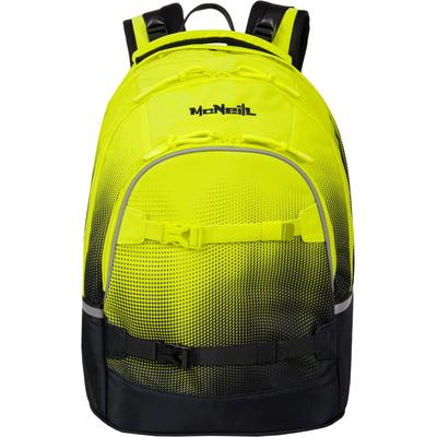 Schulrucksack MCNEILL "Milo", Kinder, Gr. B/H/T: 30cm x 43cm x 23cm, gelb (lemon), Polyester, Rucksäcke Schulrucksack