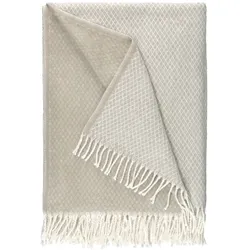 Fürstenhof Plaid Amalia 150 x 200 cm Mischgewebe Beige Natur