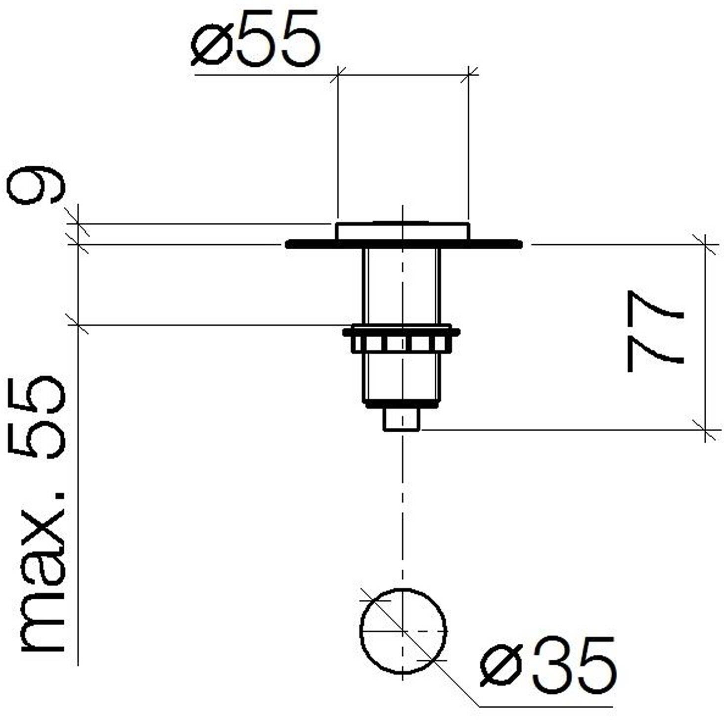 Dornbracht Air Switch (Bedienknopf)