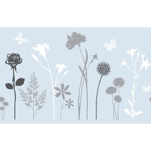 d-c-fix Fensterfolie Blossom Premium selbsthaftend, 45 x 150cm, Pflanzenmotiv, UV-Schutz, Sichtschutz