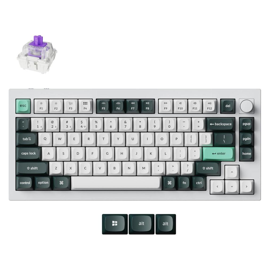 Keychron Q1 HE (Magnetic Switch) (US, Kabelgebunden, Kabellos) (Q1H-P1)