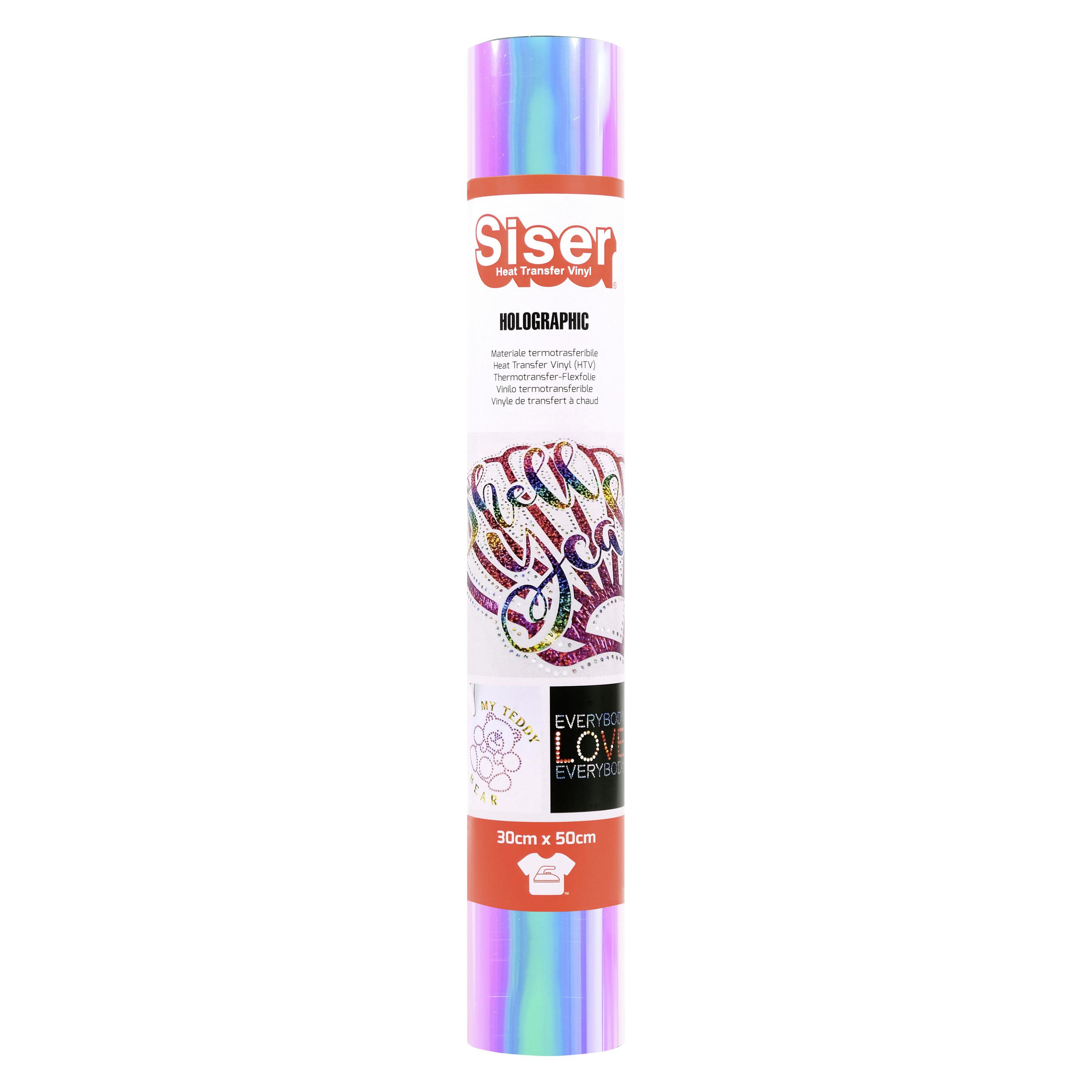 Siser Holografische Rolle Schnittbreite 30 cm Rainbow, Perle (1FHOLO-RW-3050)
