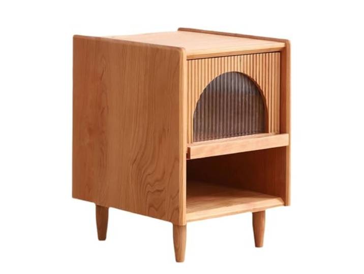 YCCHAH Bett mit Stauraum Nachttisch im nordischen Stil, einfacher, Schlafzimmer-Aufbewahrungsschrank, Wohnzimmer-Sofa-Beistelltisch Desktop