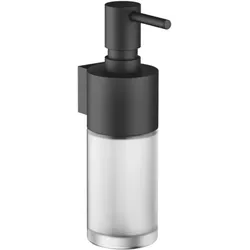 Dornbracht Spender 83435970-33 Wandmodell, Flasche aus Kristallglas, matt, Schwarz matt