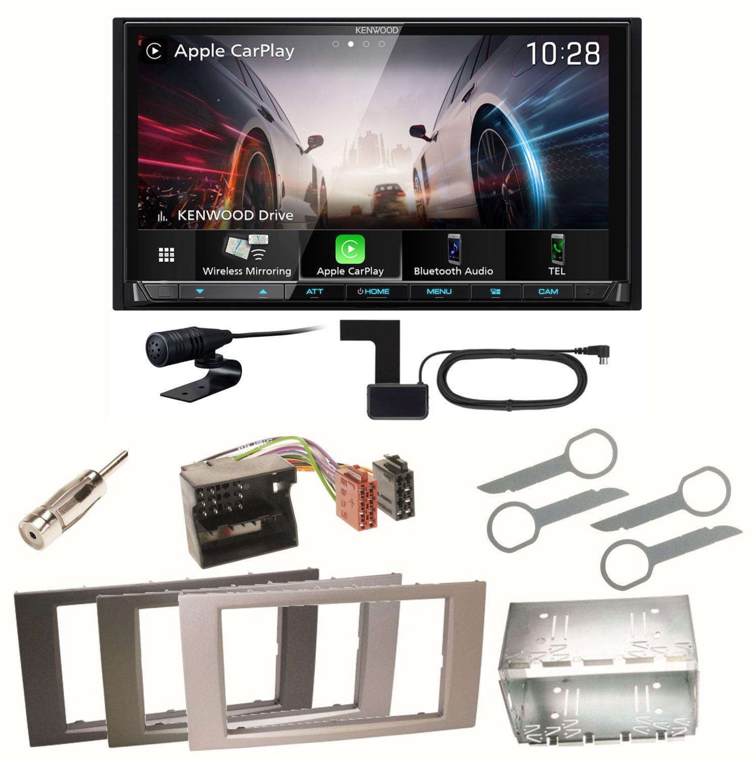 Kenwood DMX8021DABS Android Auto Einbauset für Ford Focus C-Max Fiesta Transit