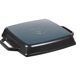 Staub American Grillpfanne quadr., schwarz, 33x33 cm, Pfanne + Kochtopf, Schwarz