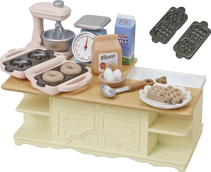 Sylvanian Families Möbel - Kücheninsel mit Zubehör